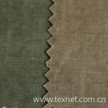 常州喜莱维纺织科技有限公司-全棉格平布磨毛涂料染色 外套面料
